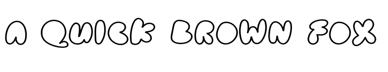 Preview of Cake Bake Outline Demo font