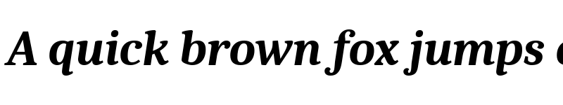 Preview of Caladea Bold Italic font