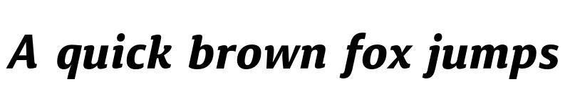 Preview of Calendula Bold Italic font