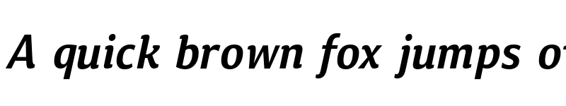 Preview of Calendula Demi Italic font