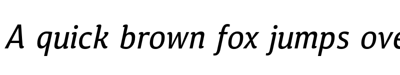 Preview of Calendula Italic Regular font