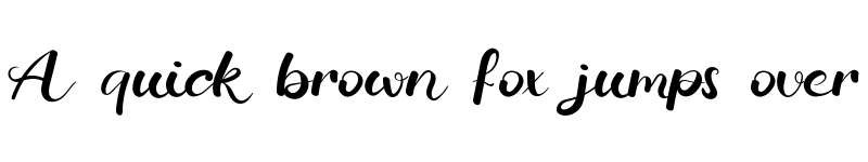 Preview of Calligraphy Regular font