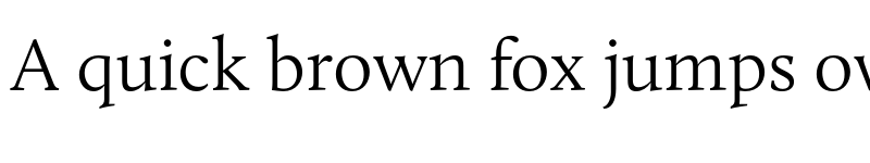 Preview of Calluna Light font