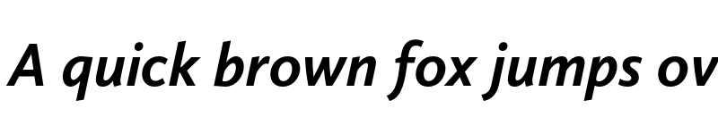 Preview of Calluna Sans Bold Italic font