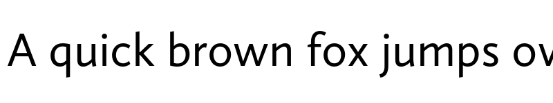 Preview of Calluna Sans Regular font