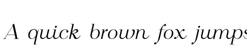 Preview of Calmius Extra Light Italic font