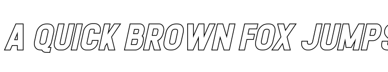 Preview of Calvier Hollow Black Italic font