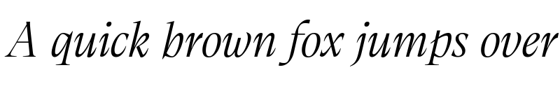 Preview of Calvino Grande Trial Light Italic font