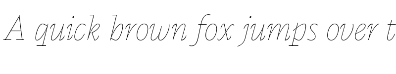 Preview of Calvino Grande Trial Monoline Italic font