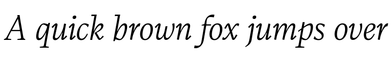 Preview of CalvinoTrial Light Italic font