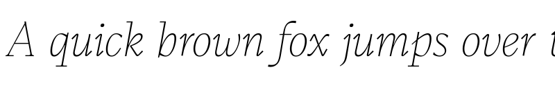 Preview of CalvinoTrial Thin Italic font