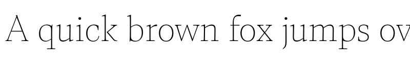 Preview of CalvinoTrial Thin font