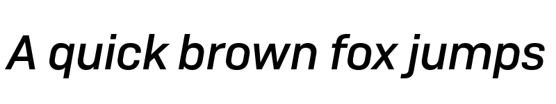 Preview of Camber TRIAL Medium Italic font