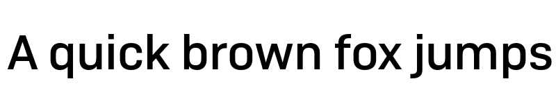 Preview of Camber TRIAL Medium font