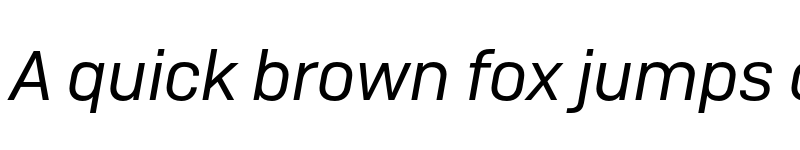 Preview of Camber TRIAL Regular Italic font