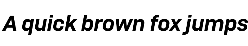 Preview of Camber TRIAL SemiBold Italic font