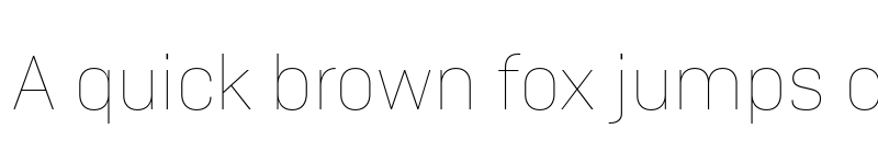 Preview of Camber TRIAL Thin font