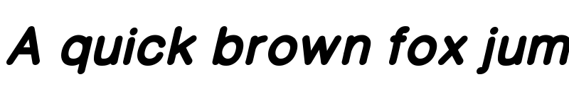 Preview of CameronSans ExtraBoldOblique font