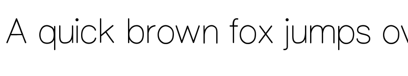 Preview of CameronSans Light font