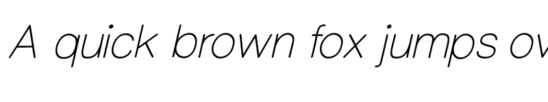 Preview of CameronSans LightOblique font