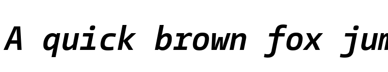 Preview of CamingoCode Bold Italic font