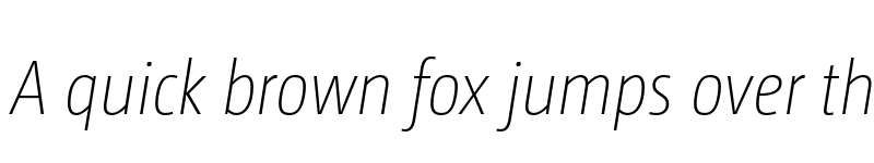 Preview of CamingoDos Pro Cd ExtraLight Italic font