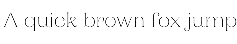 Preview of Campaign Serif Thin font