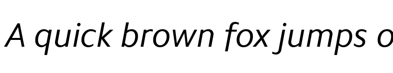 Preview of CamphorW01-Italic Regular font