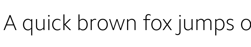 Preview of CamphorW01-Thin Regular font