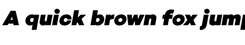 Preview of Campton Black Italic font