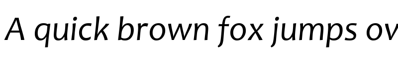 Preview of Candara Italic font