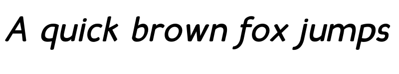 Preview of Candela Bold Italic font