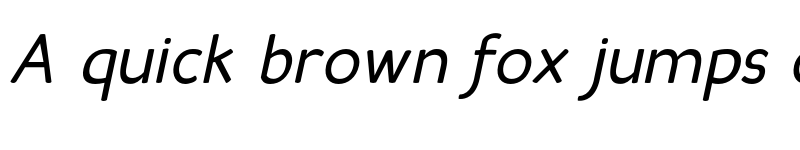 Preview of Candela Book Italic font