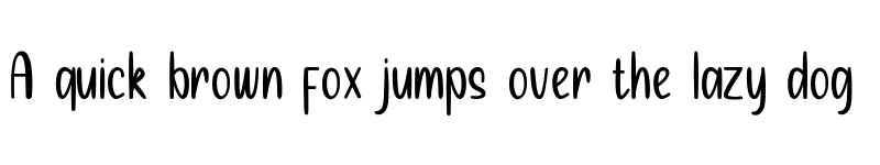 Preview of CANDY PUTRI Regular font