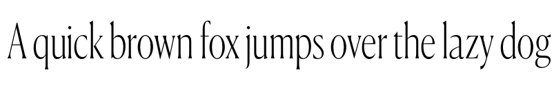 Preview of Canela Condensed Trial Thin font