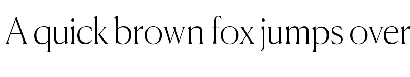 Preview of Canela Thin font