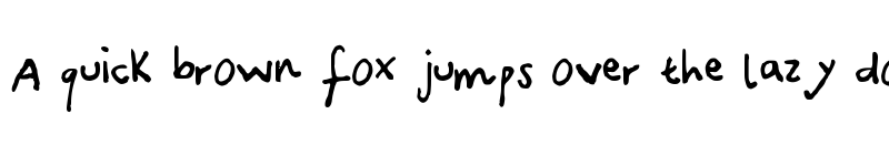 Preview of Canidae Hand Medium font