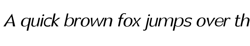 Preview of Canosa Light Italic font