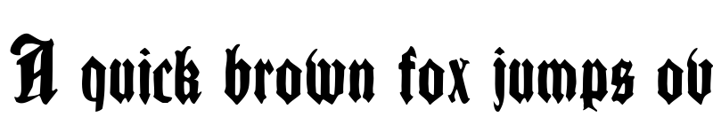 Preview of CantaraGotica Regular font