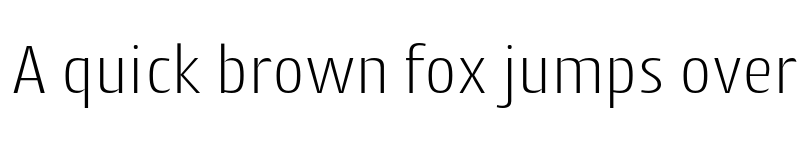 Preview of Cantiga ExtraLight font