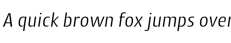 Preview of Cantiga Light Italic font