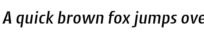 Preview of Cantiga Medium Italic font