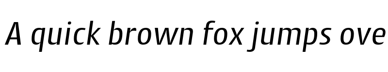 Preview of Cantiga Regular Italic font