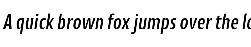 Preview of CantigaCnd Medium Italic font