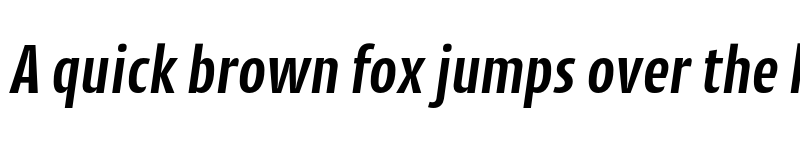 Preview of CantigaCnd SemiBold Italic font