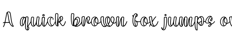 Preview of Cantiqu Line Regular font