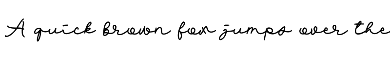 Preview of Cantiqu Monoline Regular font