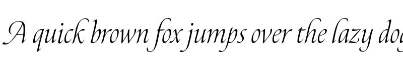 Preview of Canto Light Italic font