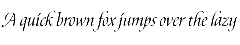 Preview of Canto Pen Italic font
