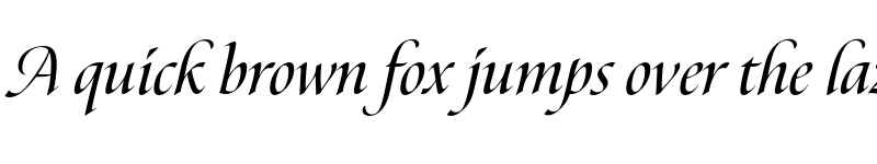 Preview of Canto Pen Semibold Italic font
